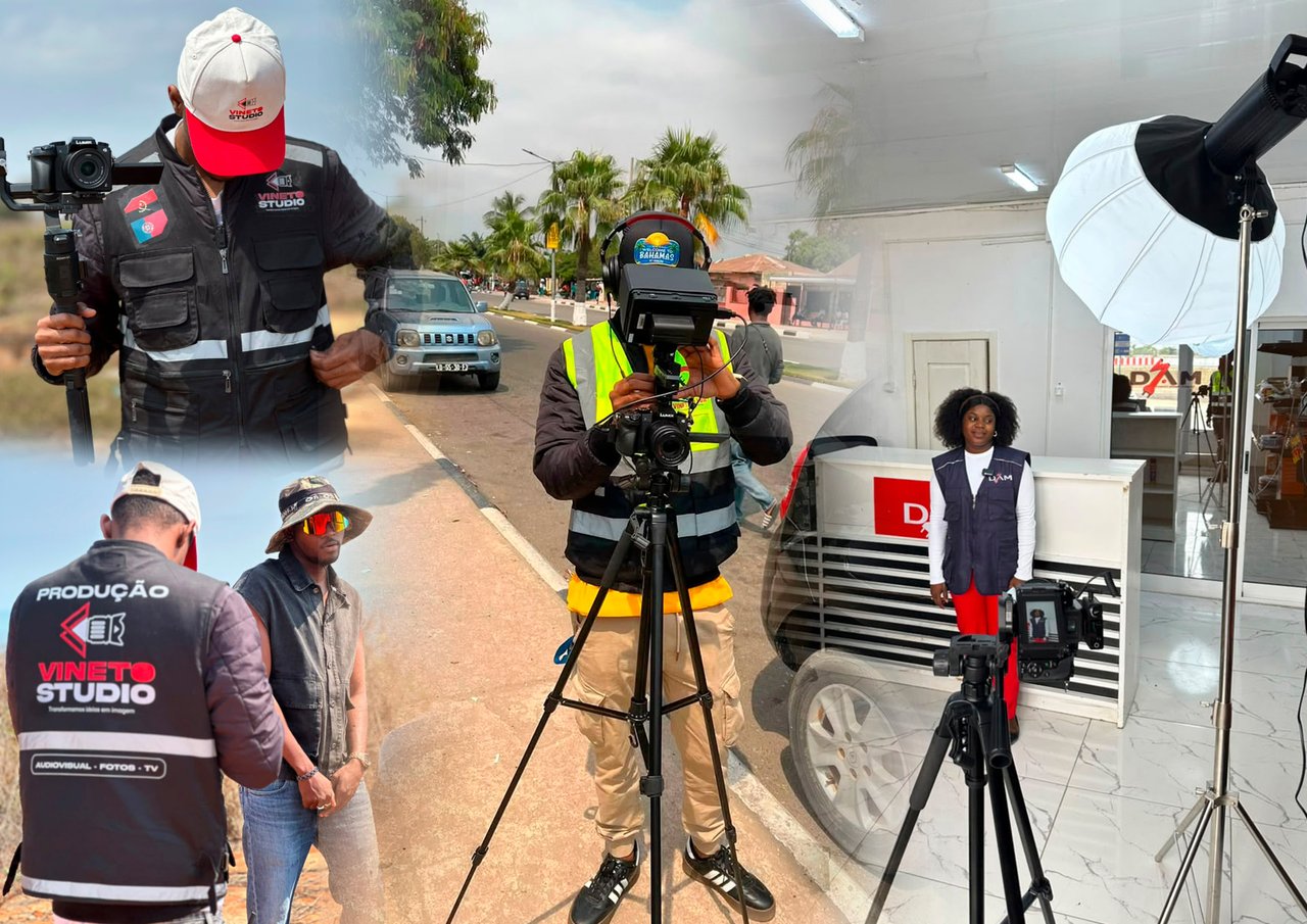 Equipa de produção audiovisual da VINETO STUDIO em trabalho